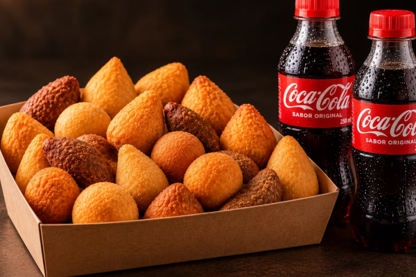 Combo Delicious 30 Salgadinhos + 2 Cocas